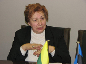 Политолог Илзе Островска. БМА. Рига, 24.11.2010.